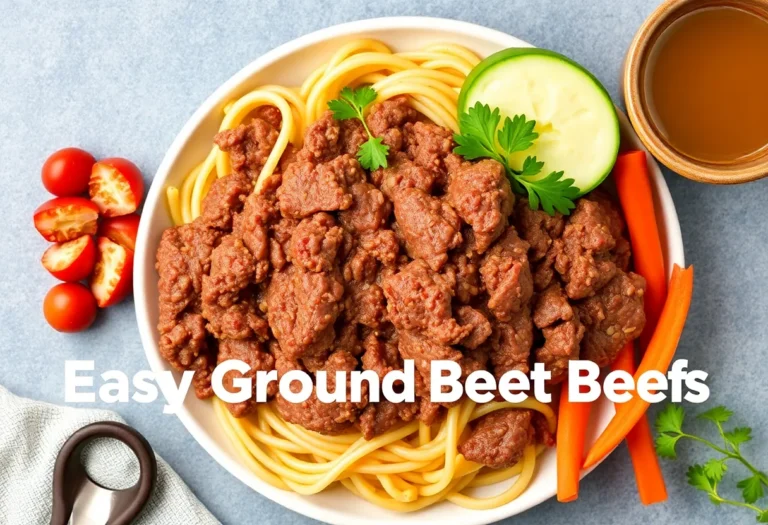 Easy Ground Beef Recipes: Because Who Has Time for Fancy?