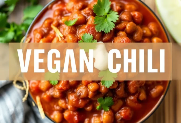 One-Pot Vegan Chili Recipe