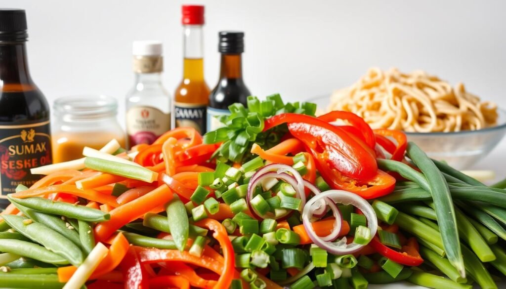 Asian Pasta Salad Ingredients