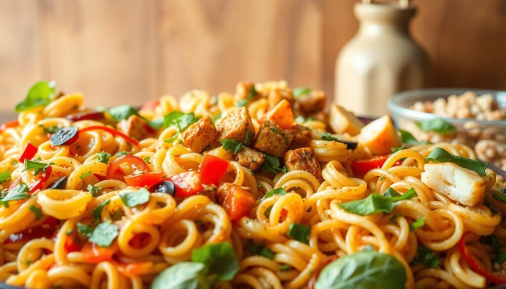 Asian Pasta Salad Varieties