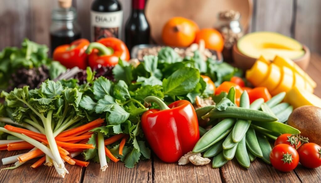 Asian Seasonal Salad Ingredients