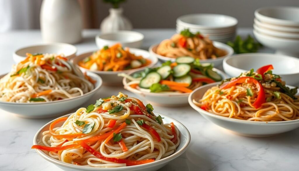 Chilled Noodle Salads Varieties