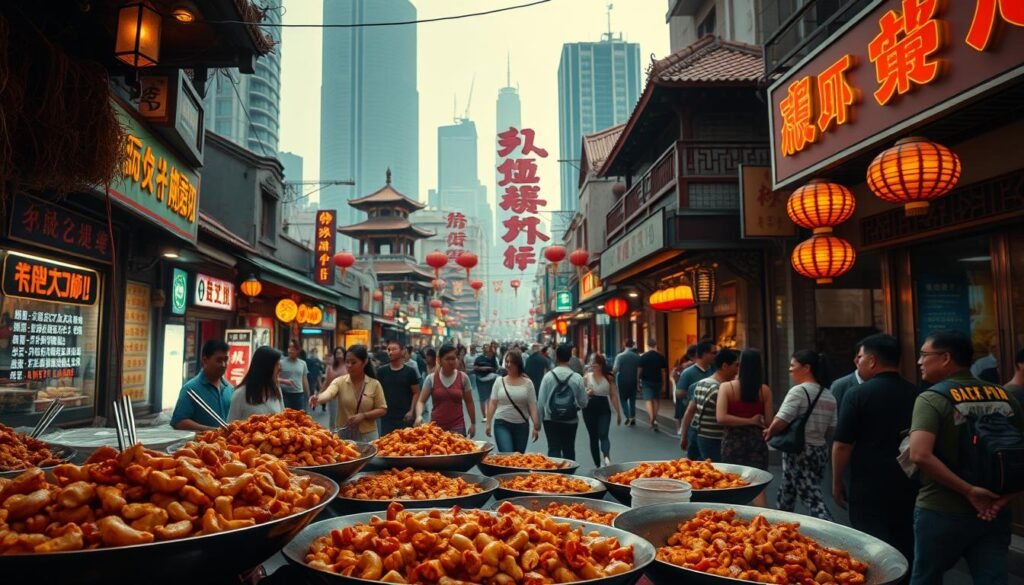 Chinese Kung Pao Chicken Street Food