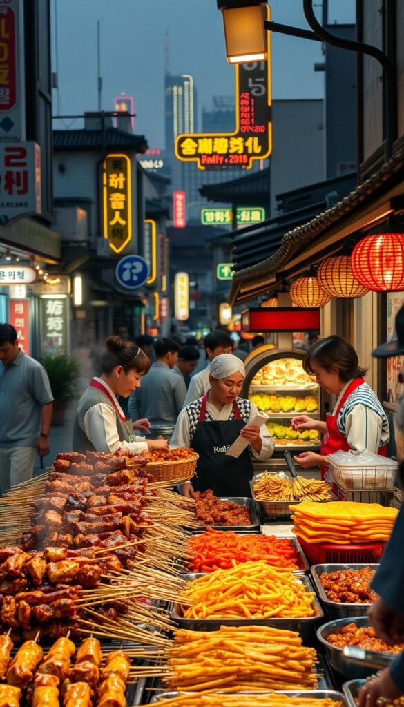 Classic Korean Dishes Street Food