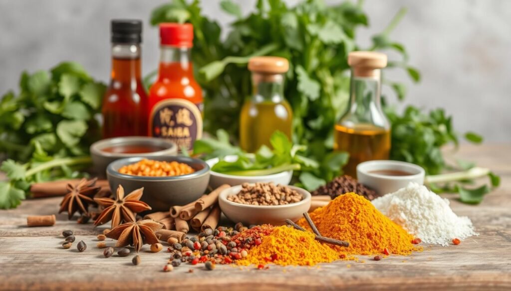 Healthy Asian Cuisine Seasonings