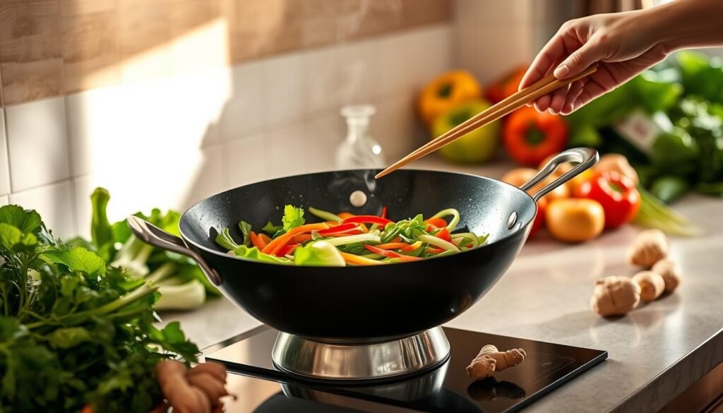 Low-Calorie Wok Cooking Techniques