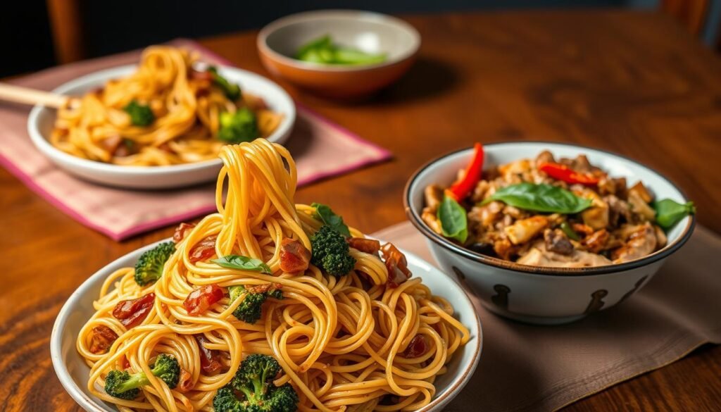Thai Egg Noodle Dishes