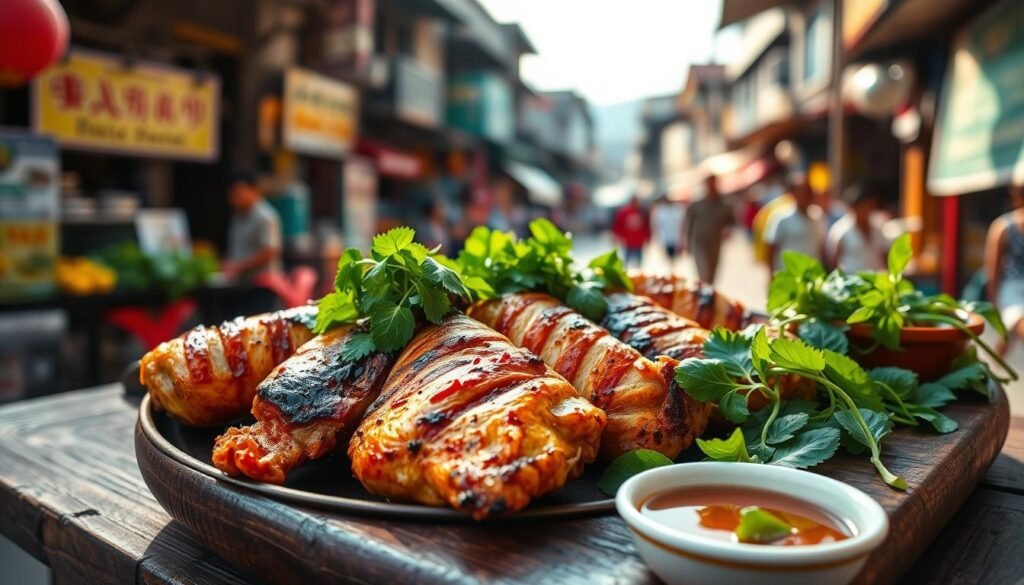 Vietnamese Grilled Chicken Herbs