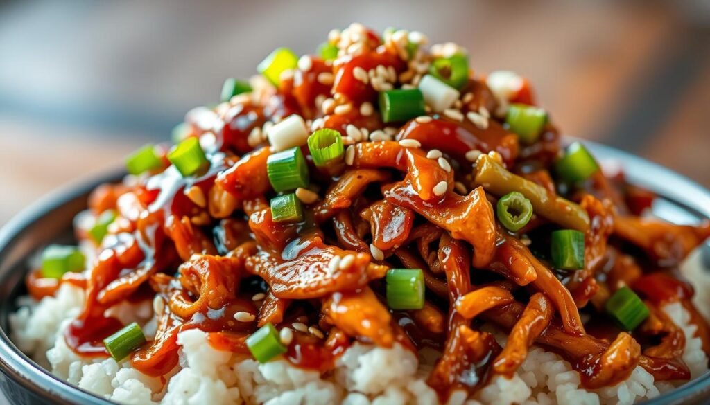 Asian chicken recipes pulled chicken