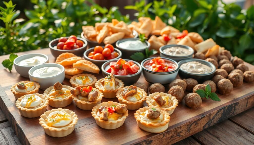 Gourmet Frozen Appetizers Spread