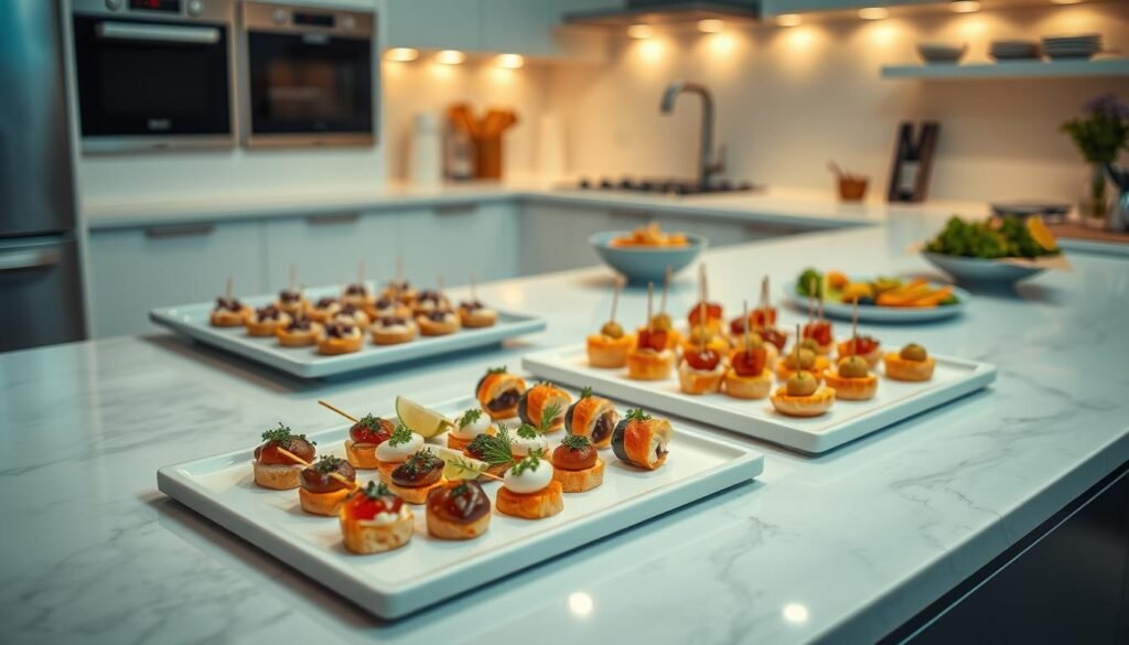 Mess-free appetizers at a party Mess-free appetizers at a party