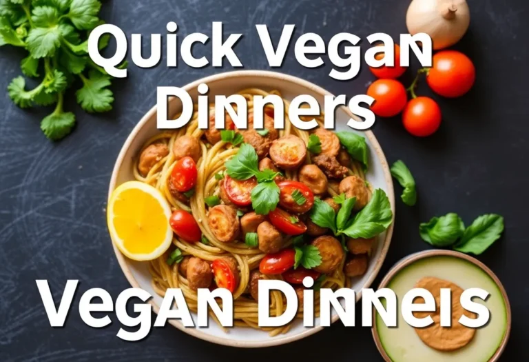 Quick Vegan Dinners: Because Hunger Waits for No One