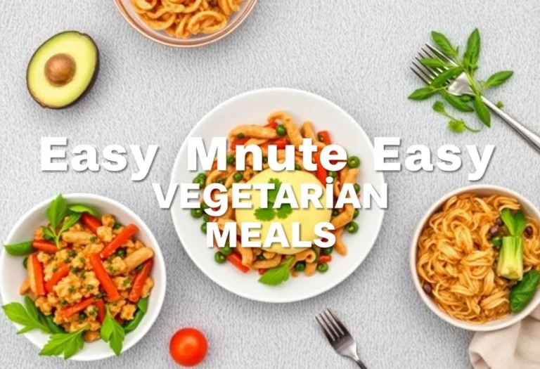 10-Minute Easy Vegetarian Meals: Because Who Has Time to Cook?