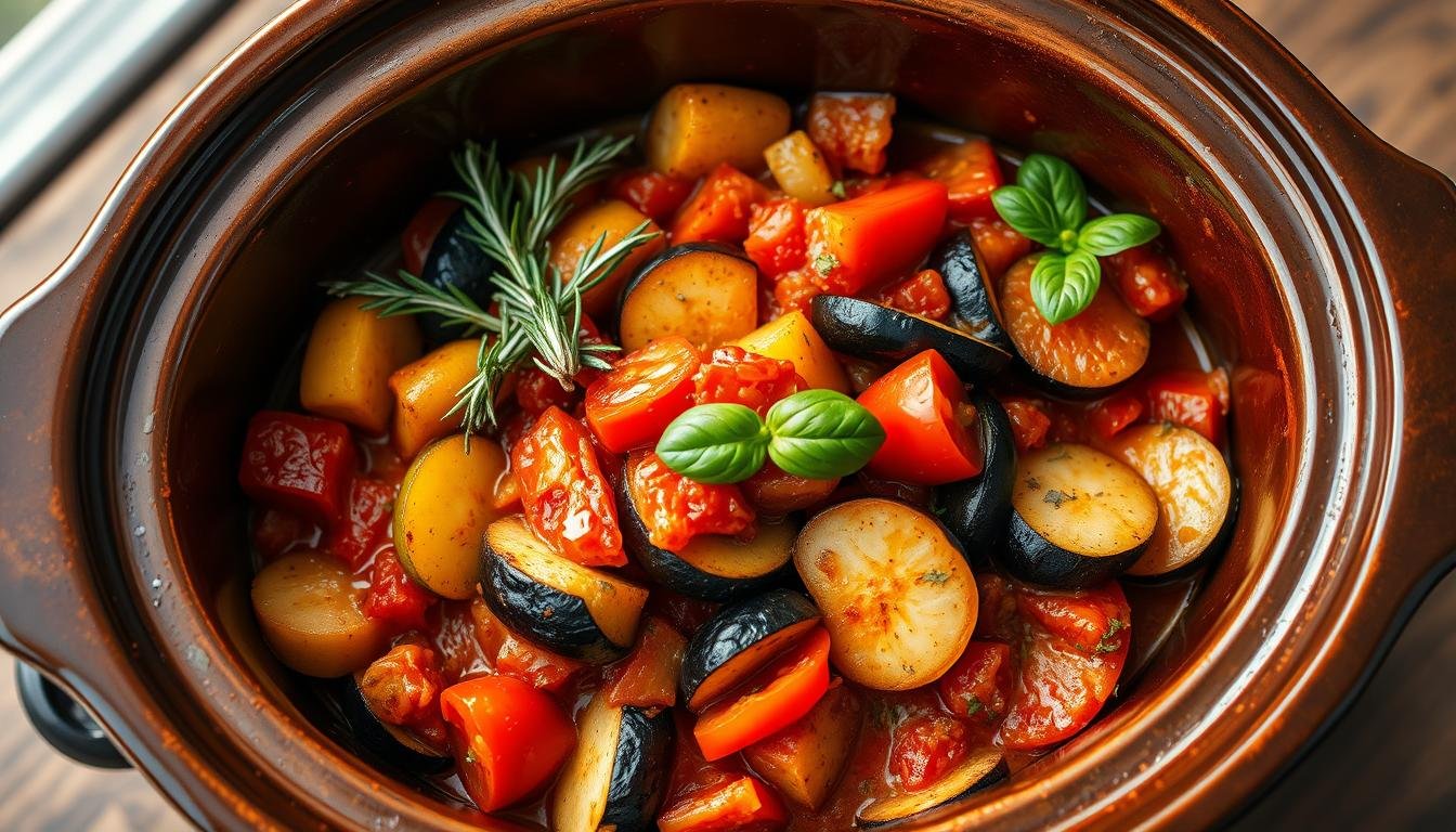 Crockpot Ratatouille with Fresh Herbs