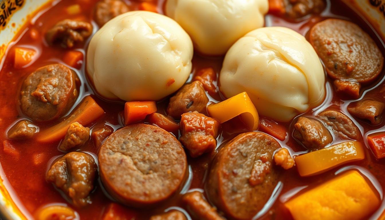 Goulash with Sausage and Bell Peppers