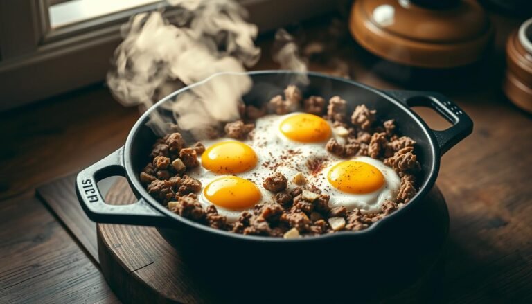 Ground Beef and Egg Breakfast Skillet