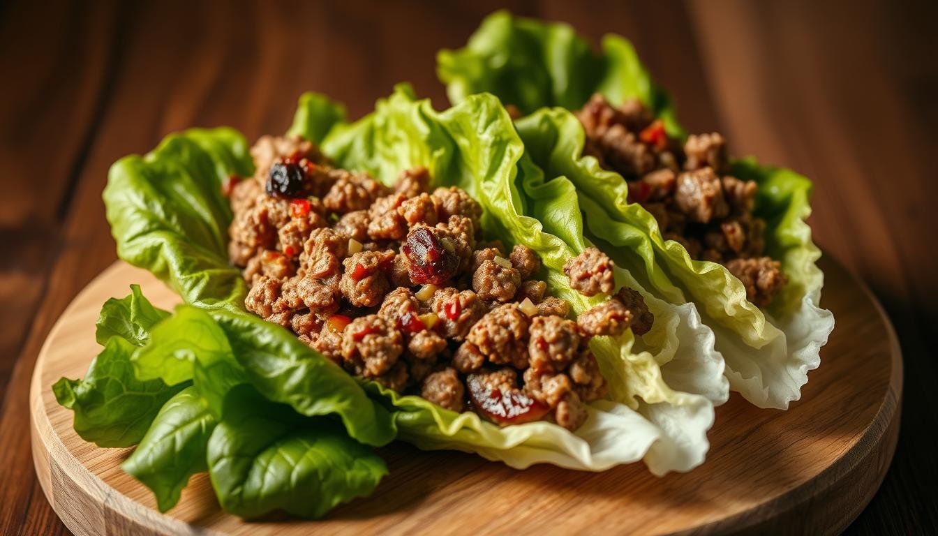 Healthy Ground Beef Lettuce Wraps