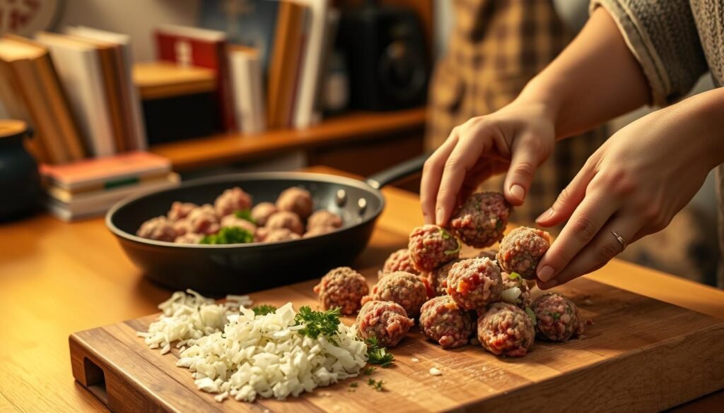Homemade Meatball Recipe Preparation Homemade Meatball Recipe Preparation