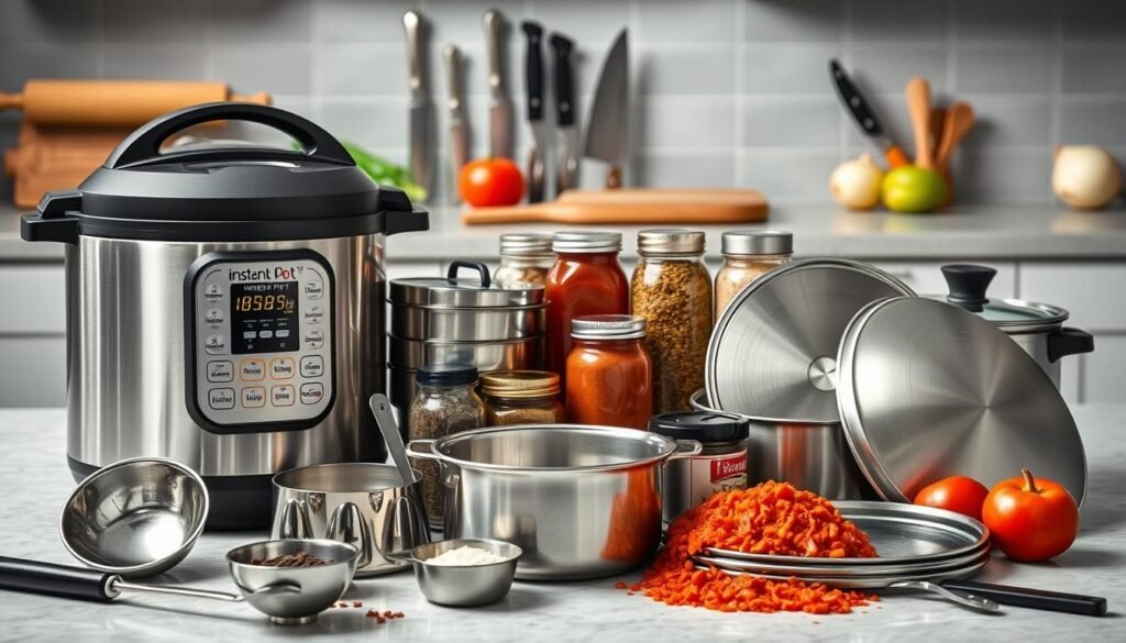 Instant Pot accessories for goulash preparation