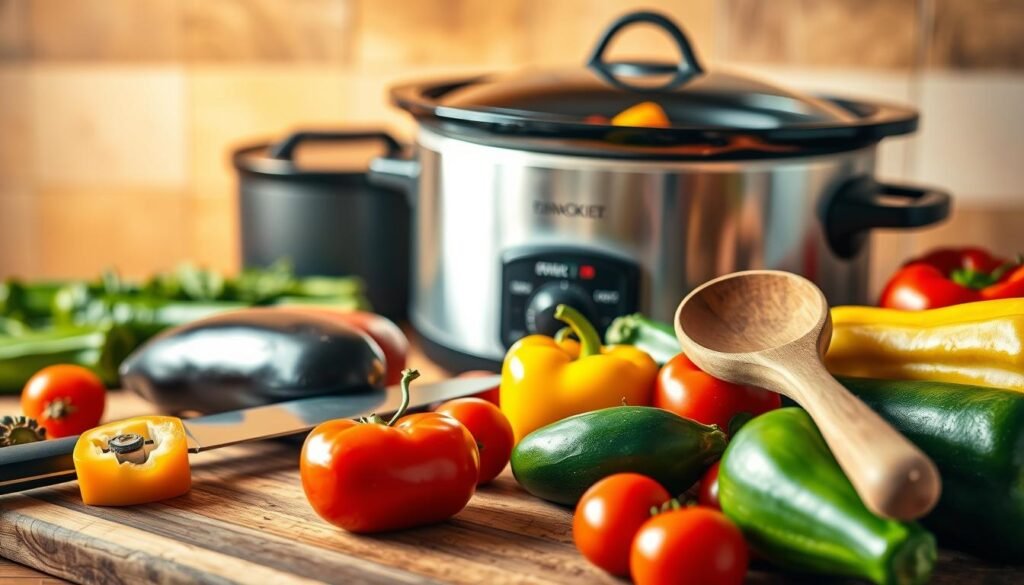 Ratatouille Slow Cooker Prep Tools
