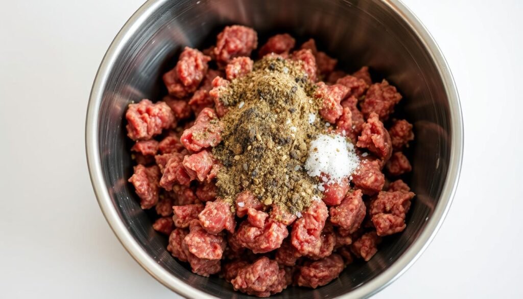 Seasoning Ground Beef for Keto Zucchini Boats Seasoning Ground Beef for Keto Zucchini Boats