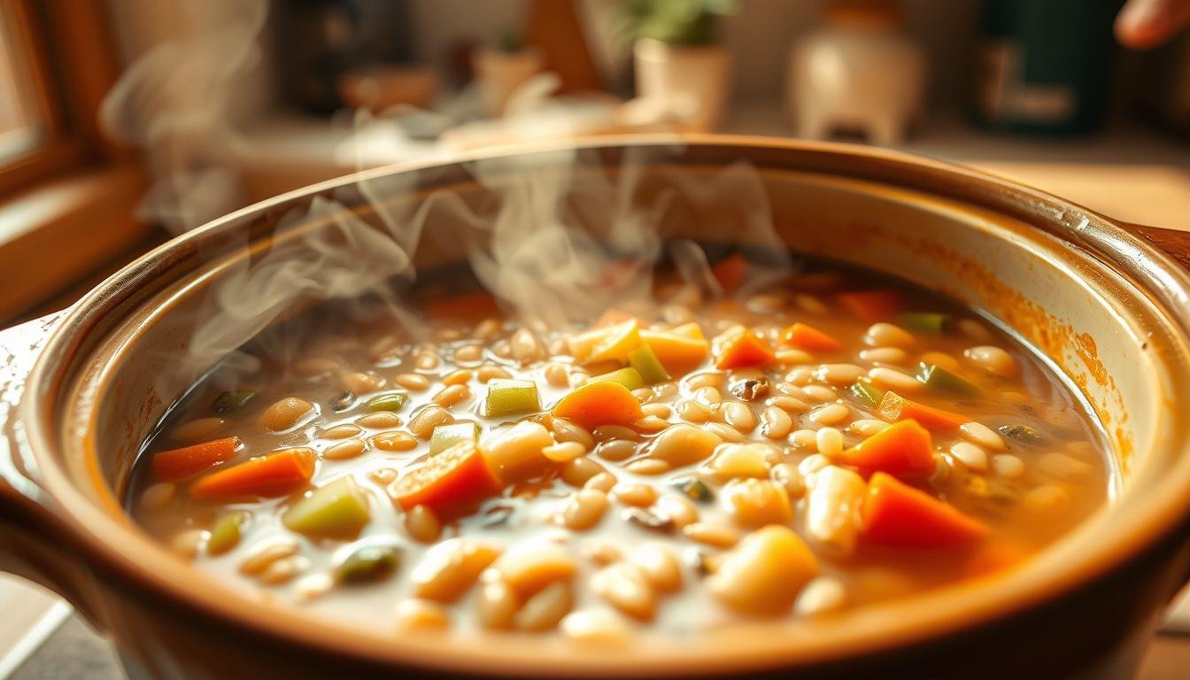 Slow Cooker Vegetable Barley Soup