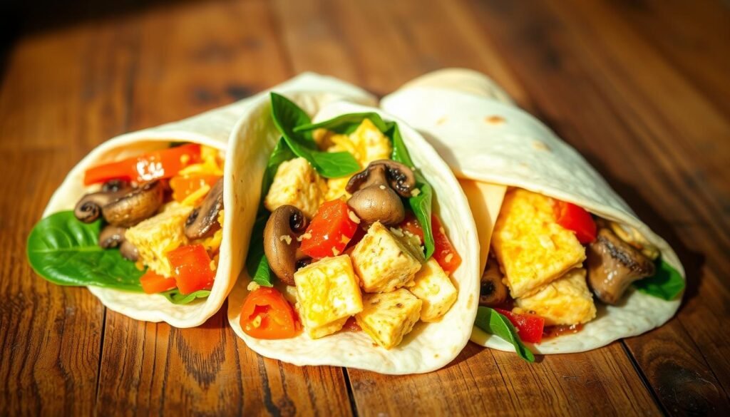 Vegetarian Breakfast Wraps