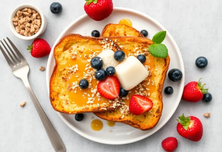Vegan French Toast Made with Plant-Based Ingredients