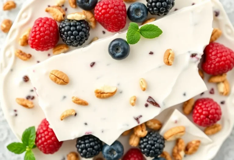 Yogurt Bark with Berries and Nuts: The Snack You Didn’t Know You Needed