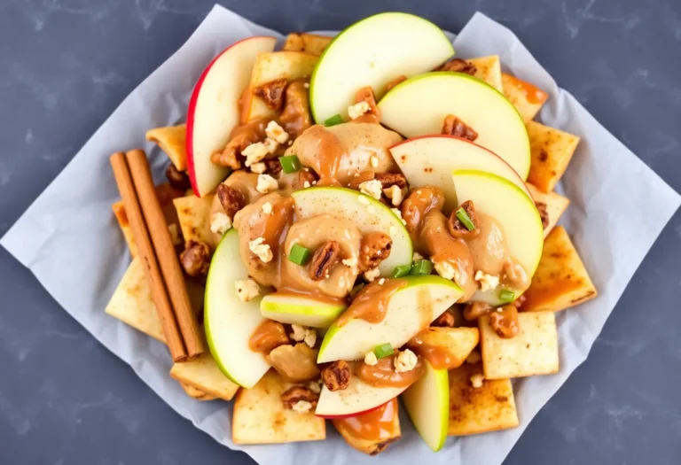 Apple Nachos with Nut Butter and Cinnamon: The Snack You Didn’t Know You Needed