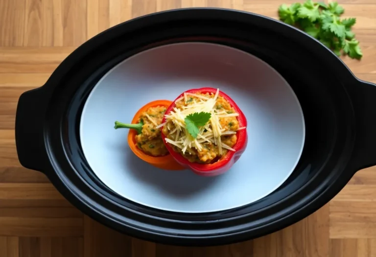 Vegetarian Stuffed Peppers in the Slow Cooker: The Lazy Genius Meal You Need