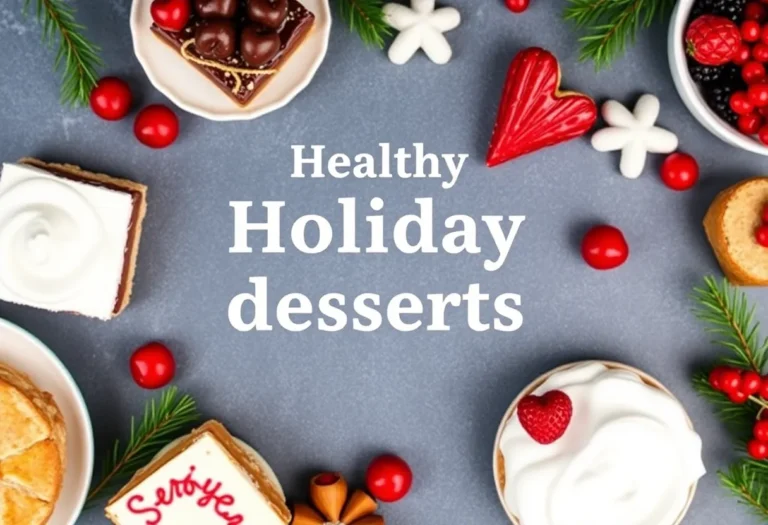Healthy Holiday Desserts with a Festive Twist