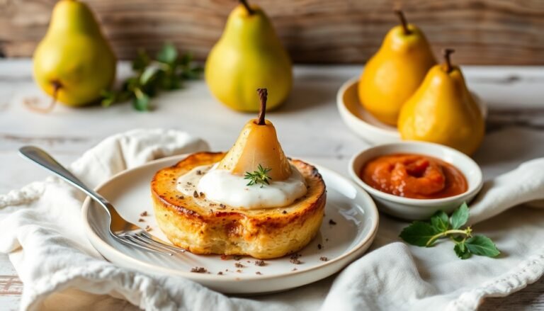 Healthy Baked Pear Dessert