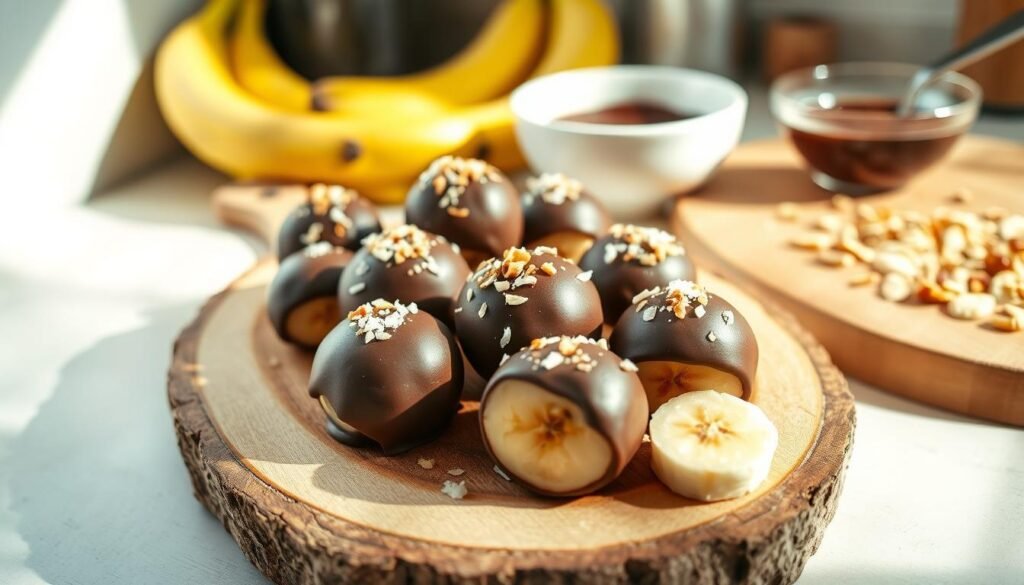 Healthy Frozen Banana Bites Healthy Frozen Banana Bites