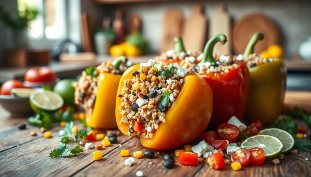 Healthy Quinoa Stuffed Peppers Healthy Quinoa Stuffed Peppers