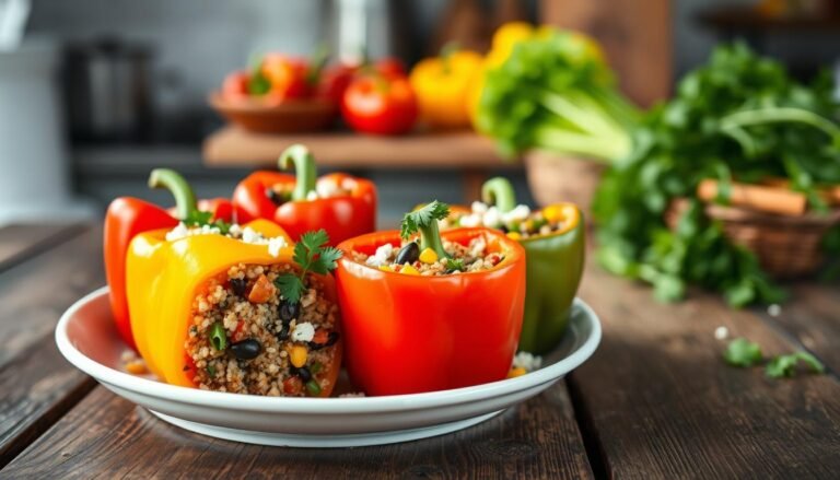 Healthy Quinoa Stuffed Peppers