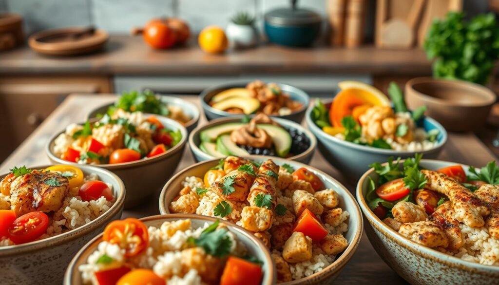 Chicken Cauliflower Rice Bowl variations Chicken Cauliflower Rice Bowl variations