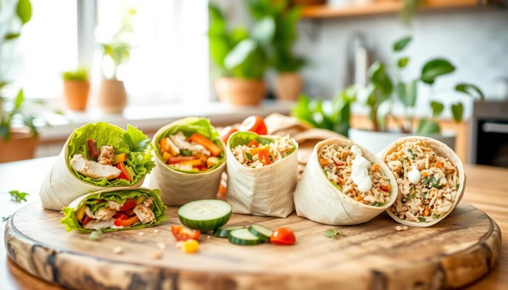 Chicken wraps for quick lunch ideas