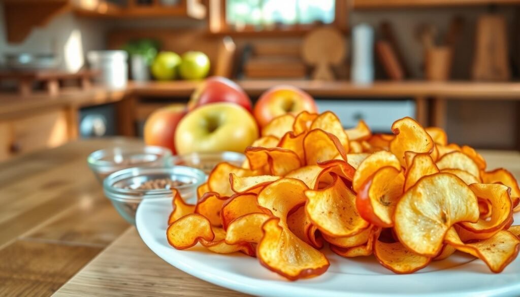 Healthy Apple Chips with Seasoning Ideas