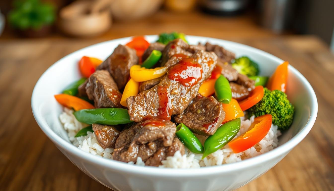 Healthy Beef Stir Fry Bowl