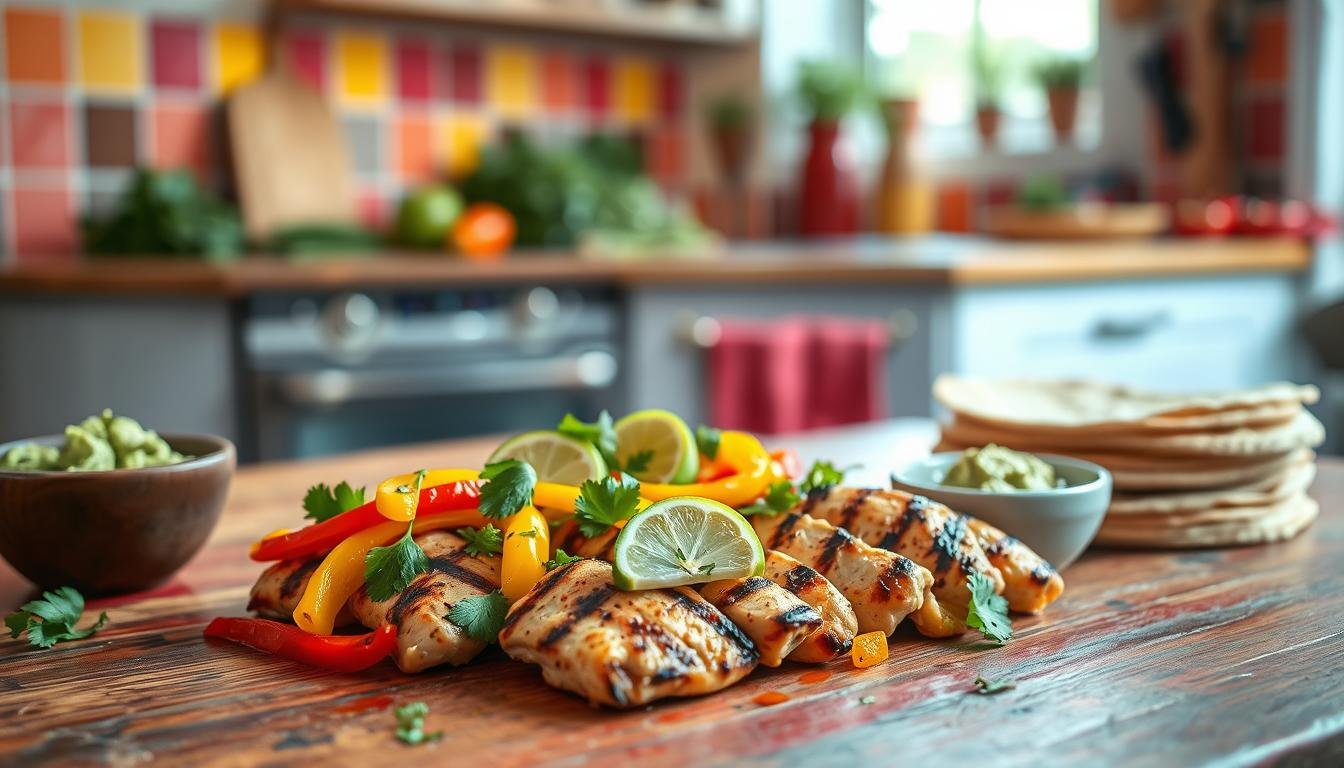 Healthy Chicken Fajitas
