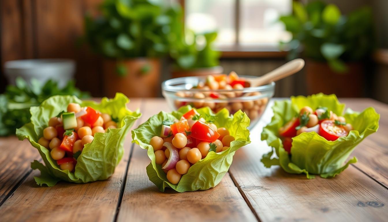 Healthy Chickpea Salad Cups