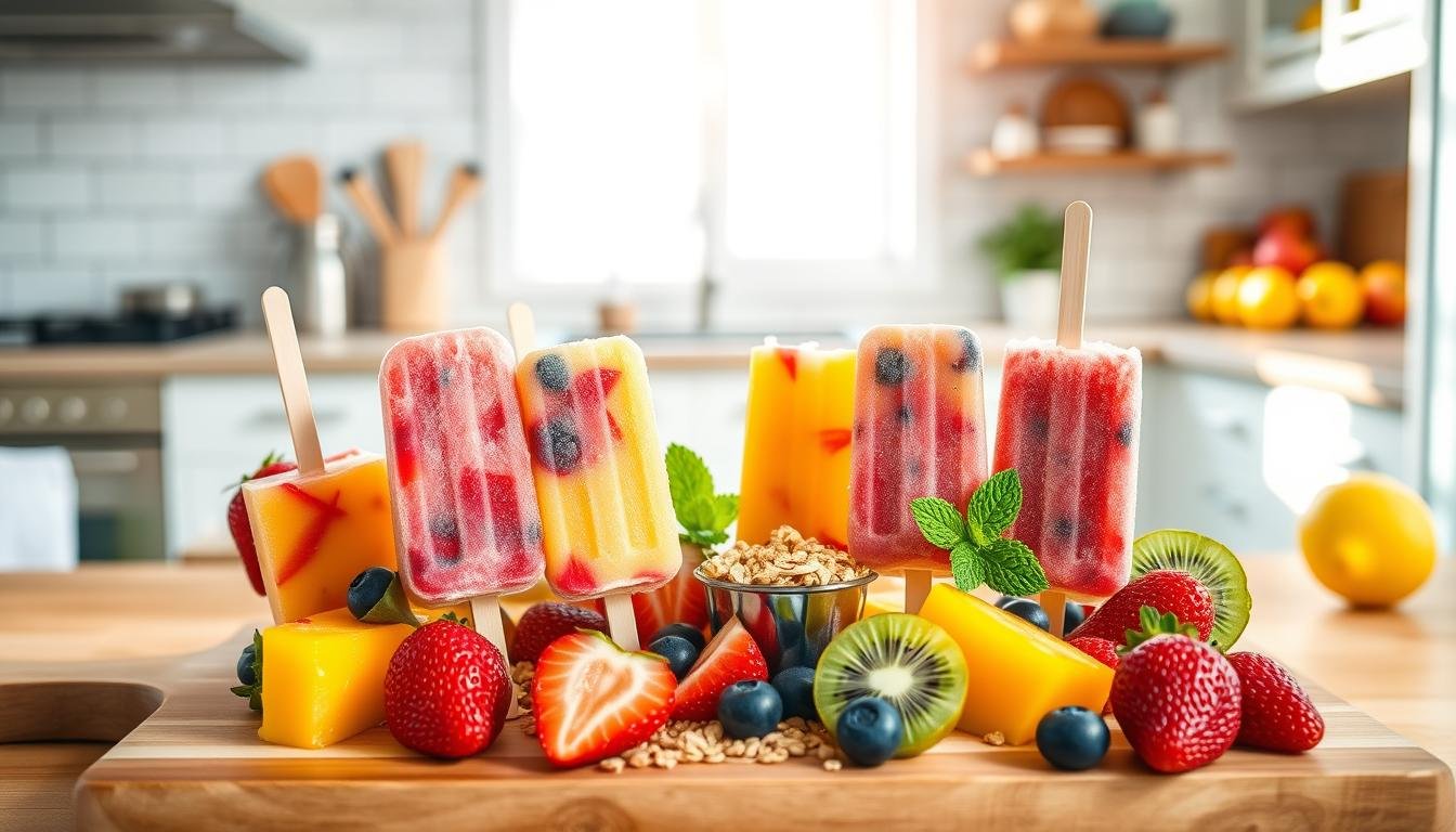 Healthy Frozen Fruit Pops