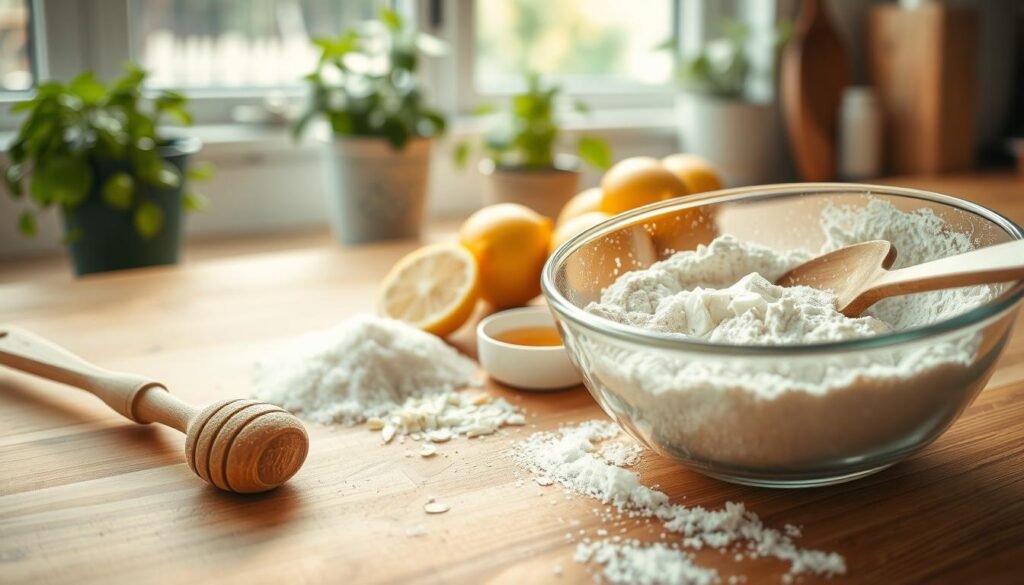 Healthy Lemon Bars crust preparation