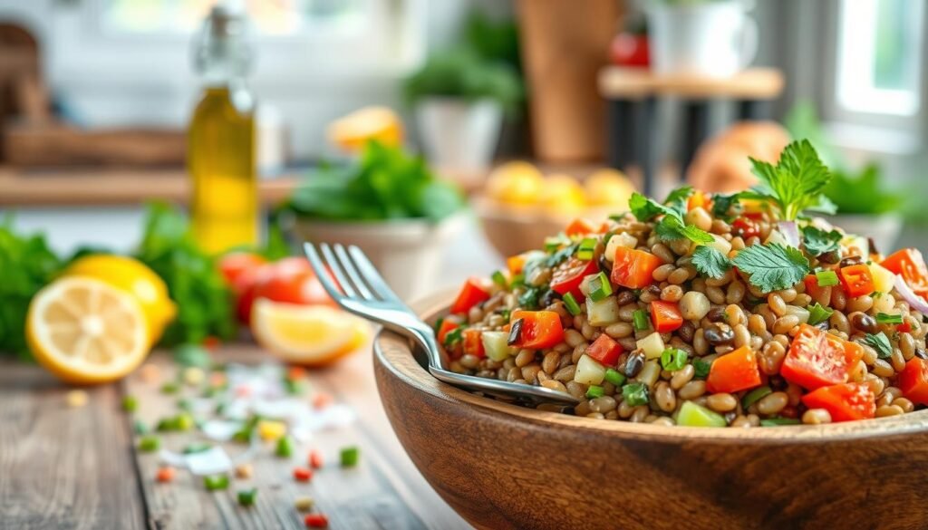 Healthy Lentil Salad with Fresh Vegetables Healthy Lentil Salad with Fresh Vegetables