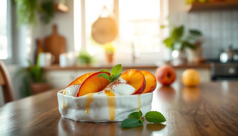 Healthy Peach Dessert