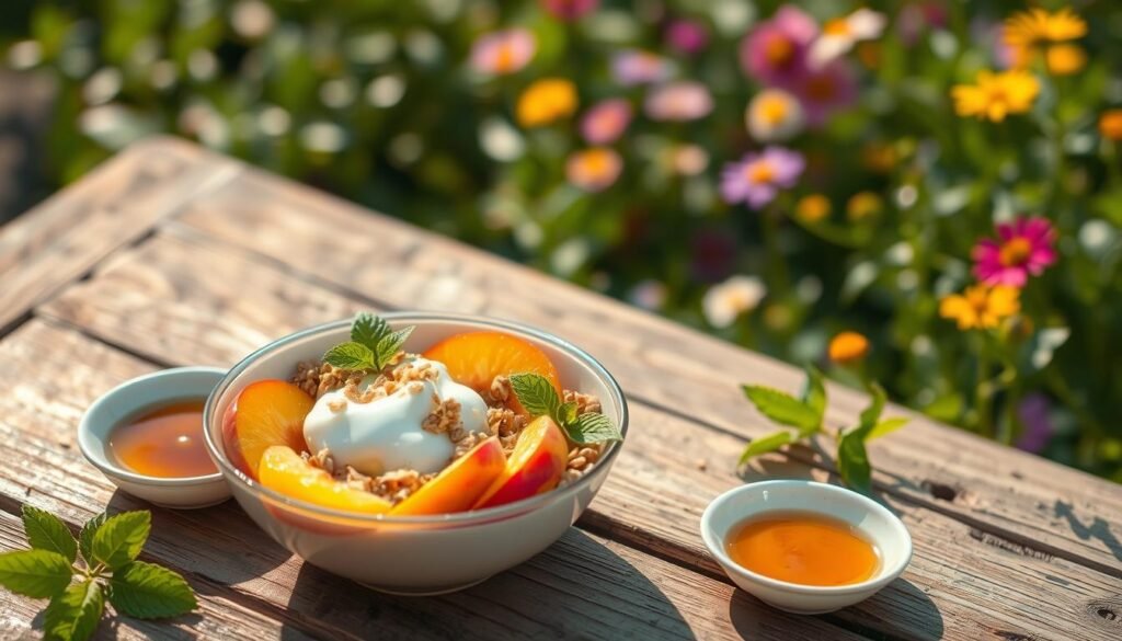 Healthy Peach Dessert for Summer Gatherings Healthy Peach Dessert for Summer Gatherings