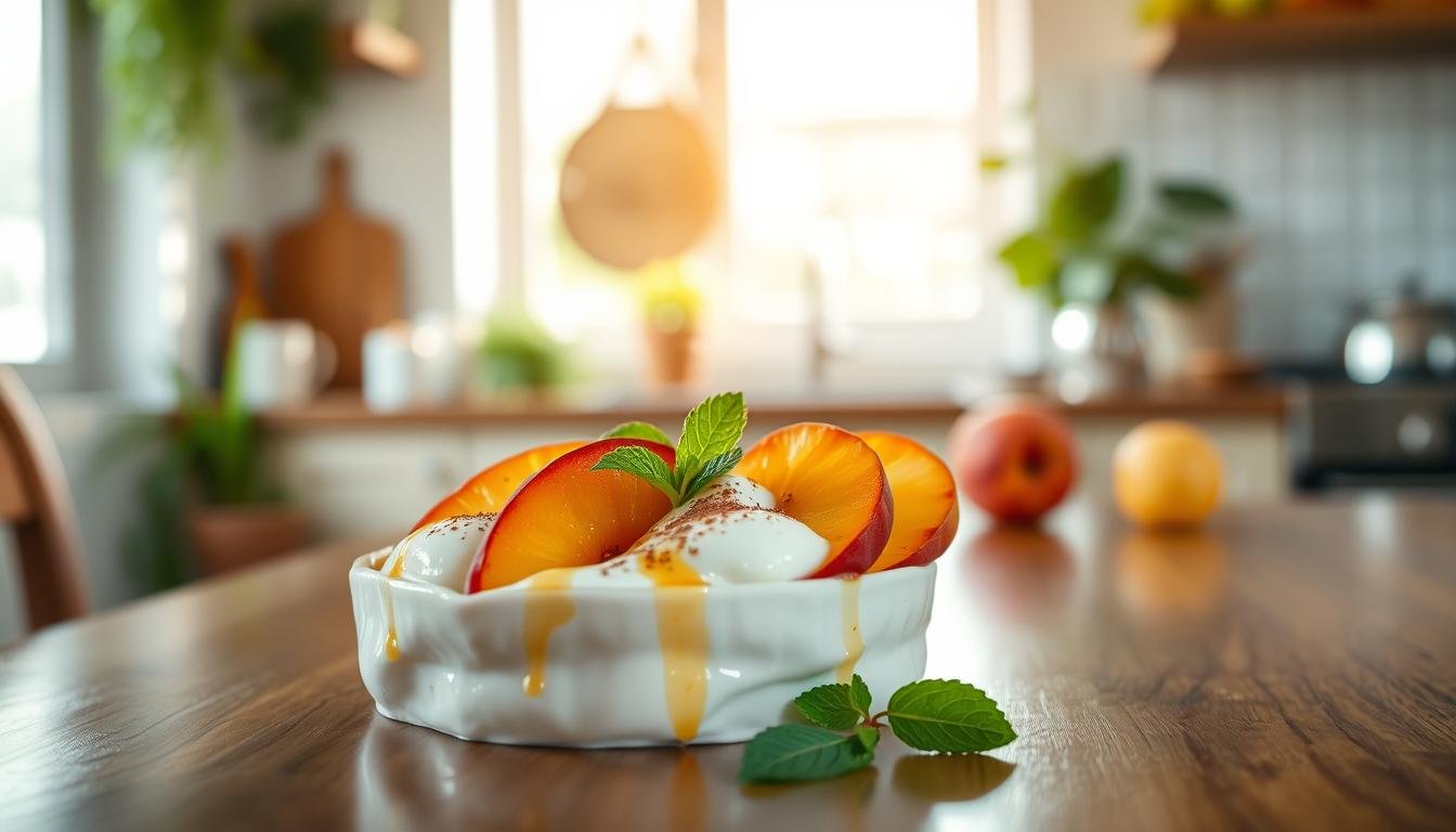 Healthy Peach Dessert