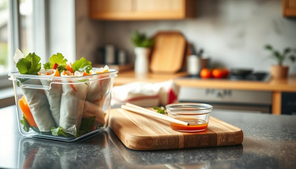 Healthy Rice Paper Rolls storage tips
