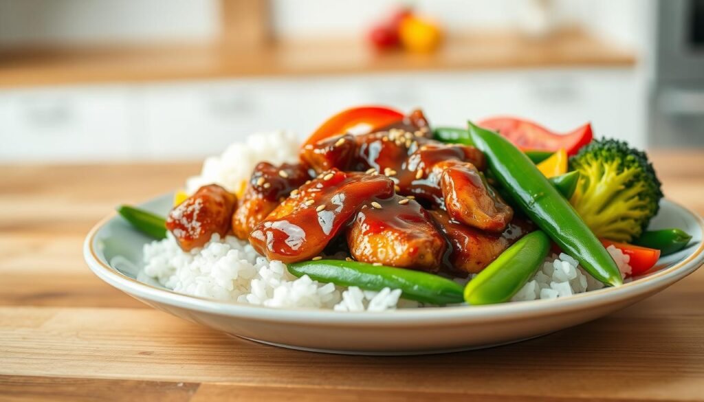 Healthy Teriyaki Chicken with vegetables and rice Healthy Teriyaki Chicken with vegetables and rice
